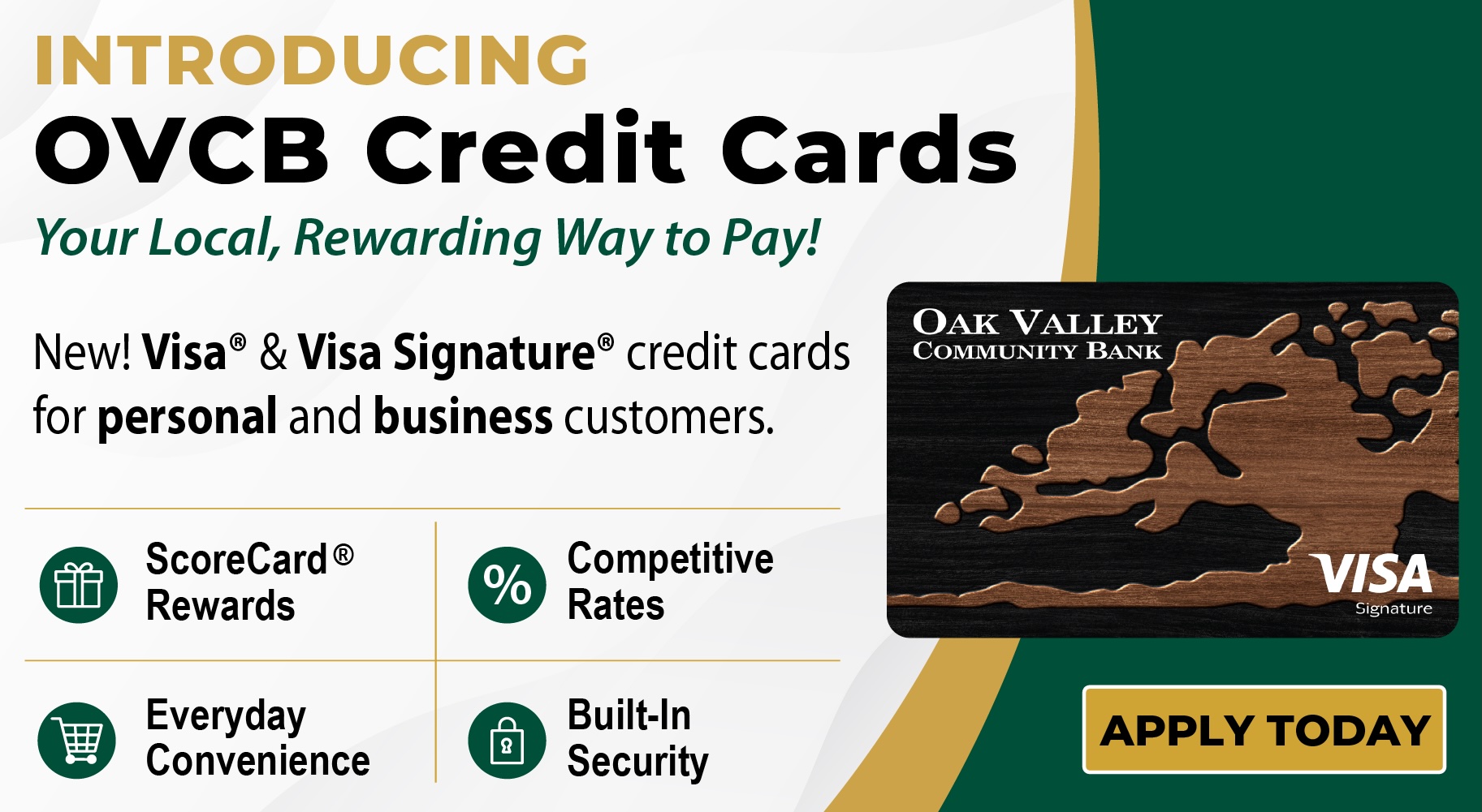 Introducing OVCB Credit Cards
