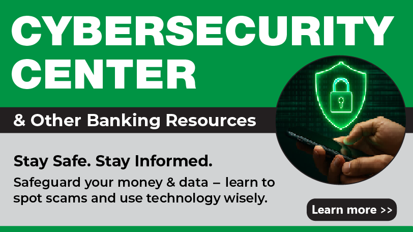 Cybersecurity Center and other banking resources