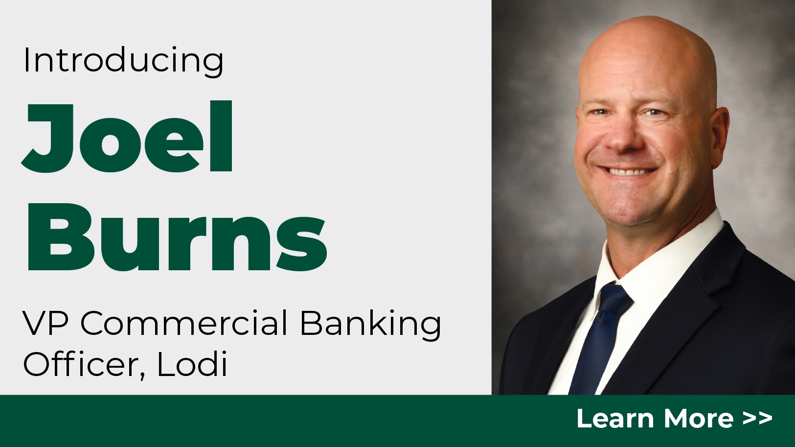 Introducing VP Commercial Banking Officer Joel Burns