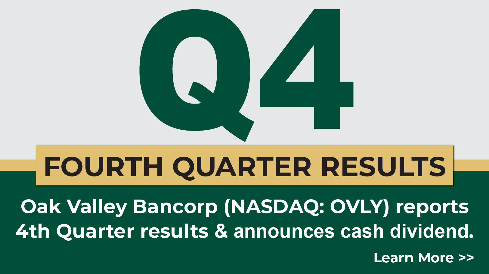 Q4 Results with Dividends